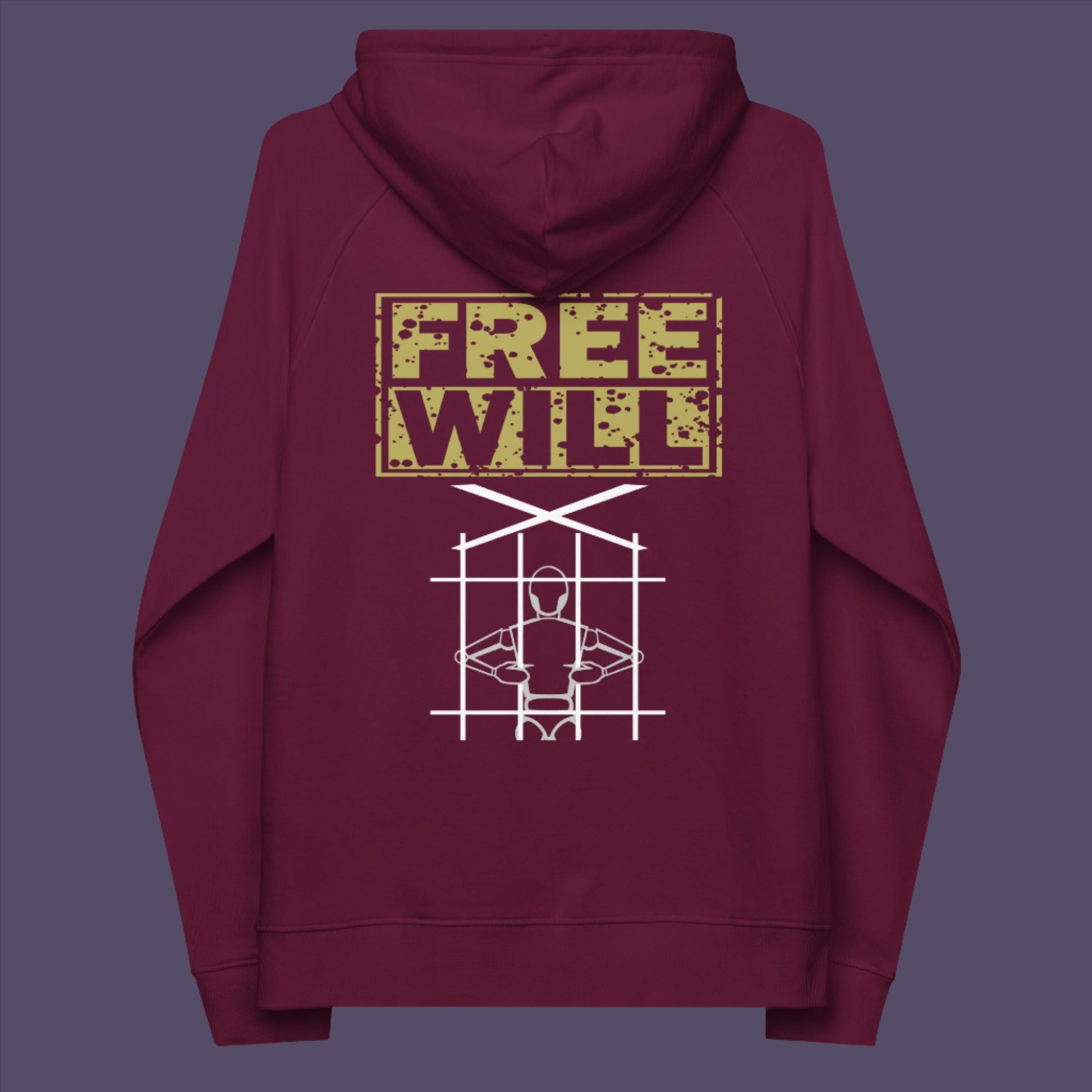 If you are feeling overwhelmed by influence , join the free will movement. • Outside: 100% organic cotton • Charcoal melange is 60% cotton, 40% recycled polyester • Inside for all colours: 80% organic cotton, 20% recycled polyester • Brushed lining • Regular fit • Raglan sleeves • Ribbed cuffs and hem • Drawstrings with metal eyelets and stoppers • Jersey-lined hood • Blank product sourced from Bangladesh