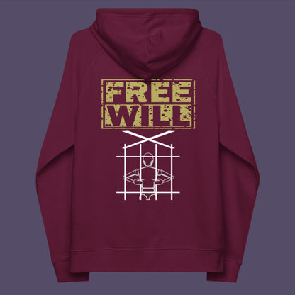 If you are feeling overwhelmed by influence , join the free will movement. • Outside: 100% organic cotton • Charcoal melange is 60% cotton, 40% recycled polyester • Inside for all colours: 80% organic cotton, 20% recycled polyester • Brushed lining • Regular fit • Raglan sleeves • Ribbed cuffs and hem • Drawstrings with metal eyelets and stoppers • Jersey-lined hood • Blank product sourced from Bangladesh