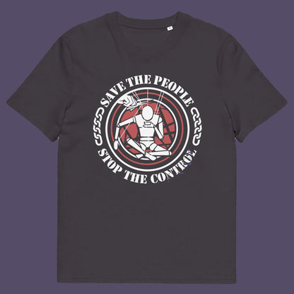 Anthracite t shirt. This civil rights t shirt carries an anti-dictatorship message and encourages independent thought and social awareness. A unique design promoting freedom of choice and a less controlling government. Made from 100% organic ring-spun cotton, this civil liberties t shirt is unisex, high-quality, super comfy, and best of all, eco-friendly.