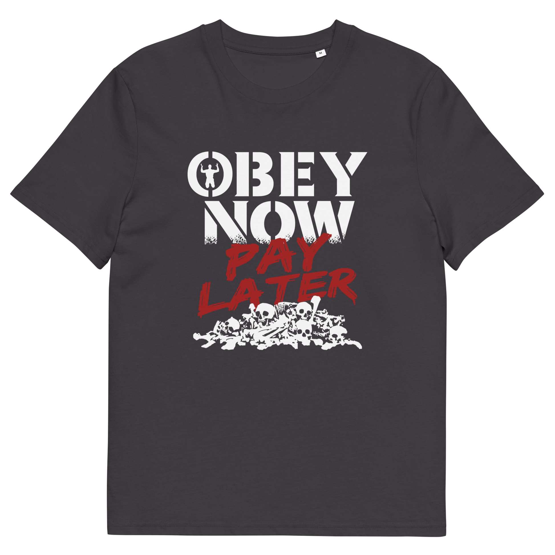 Anthracite t shirt. This broken society t shirt highlights our need to act against corruption. The longer we ignore and comply to a broken system now the more we will pay for it later. Made from 100% organic ring-spun cotton, this anti government t shirt is unisex, high-quality, super comfy, and best of all, eco-friendly.