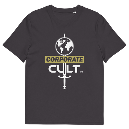 Anthracite grey T-shirt with "CORPORATE CULTure" text.
