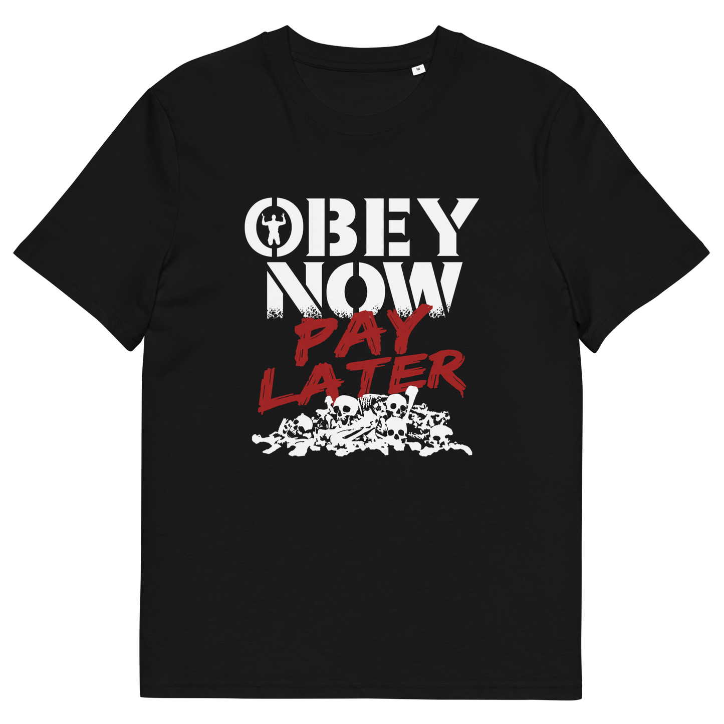 Black t shirt. This broken society t shirt highlights our need to act against corruption. The longer we ignore and comply to a broken system now the more we will pay for it later. Made from 100% organic ring-spun cotton, this anti government t shirt is unisex, high-quality, super comfy, and best of all, eco-friendly.