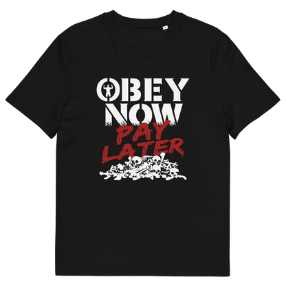 Black t shirt. This broken society t shirt highlights our need to act against corruption. The longer we ignore and comply to a broken system now the more we will pay for it later. Made from 100% organic ring-spun cotton, this anti government t shirt is unisex, high-quality, super comfy, and best of all, eco-friendly.