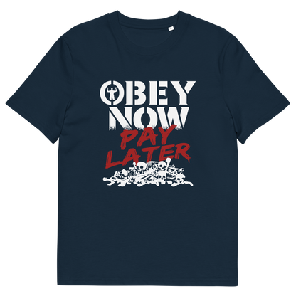 French navy t shirt. This broken society t shirt highlights our need to act against corruption. The longer we ignore and comply to a broken system now the more we will pay for it later. Made from 100% organic ring-spun cotton, this anti government t shirt is unisex, high-quality, super comfy, and best of all, eco-friendly.
