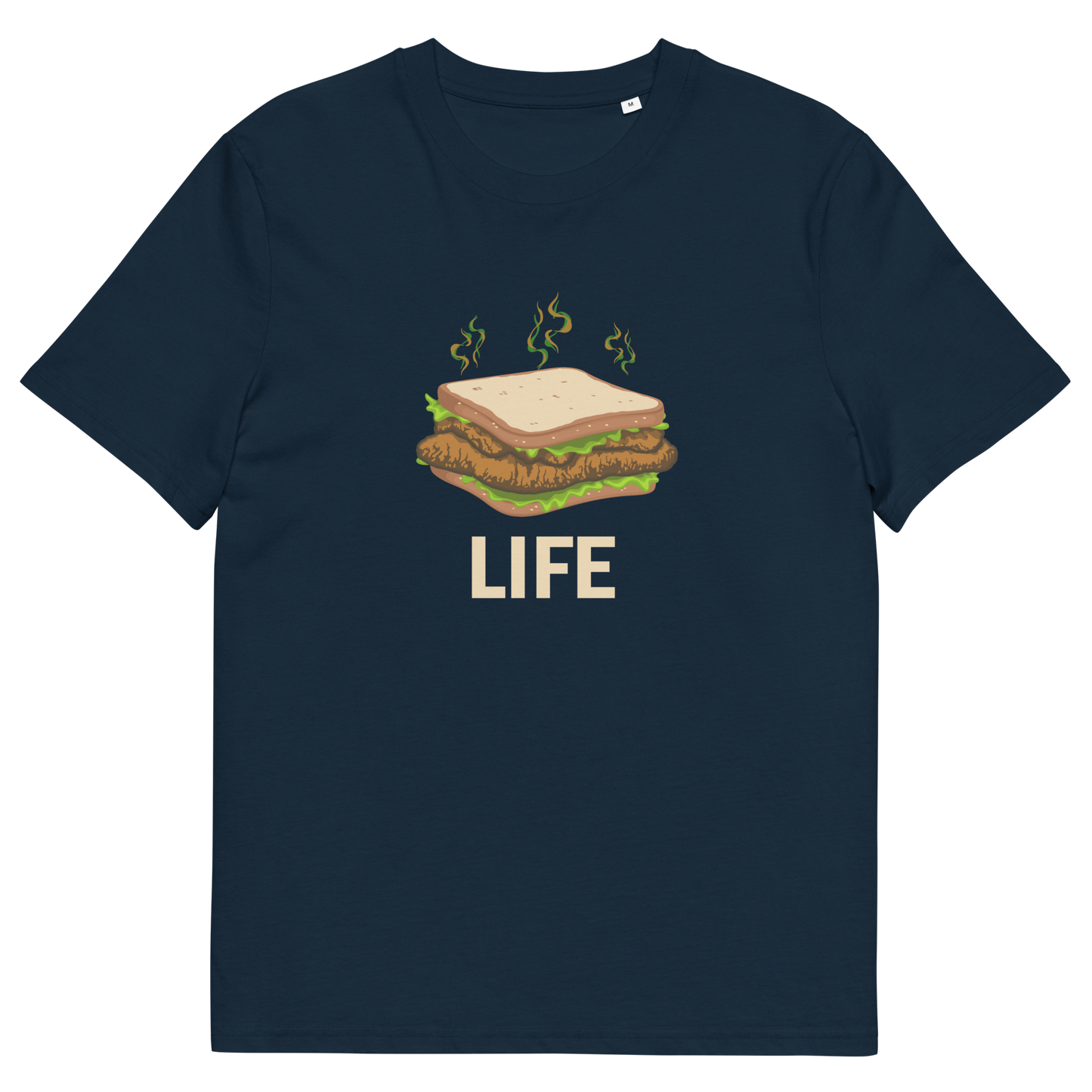French navy t shirt. This broken society t shirt is for the more pessimistic of urban art lovers. A funny design for those days when you feel that life is just a dog shit sandwich. Made from 100% organic ring-spun cotton, these social issues t shirts are unisex, high quality, super comfy, and best of all, eco-friendly.