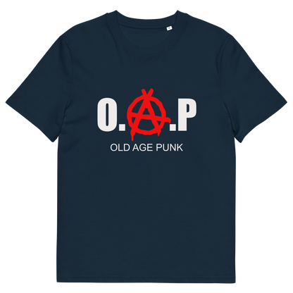 A French navy blue short sleeved crew neck t-shirt with the text graphic "PRO CHOICE, ANTI RACIST, PLANT BASED, ANIMAL LOVER" in black.
