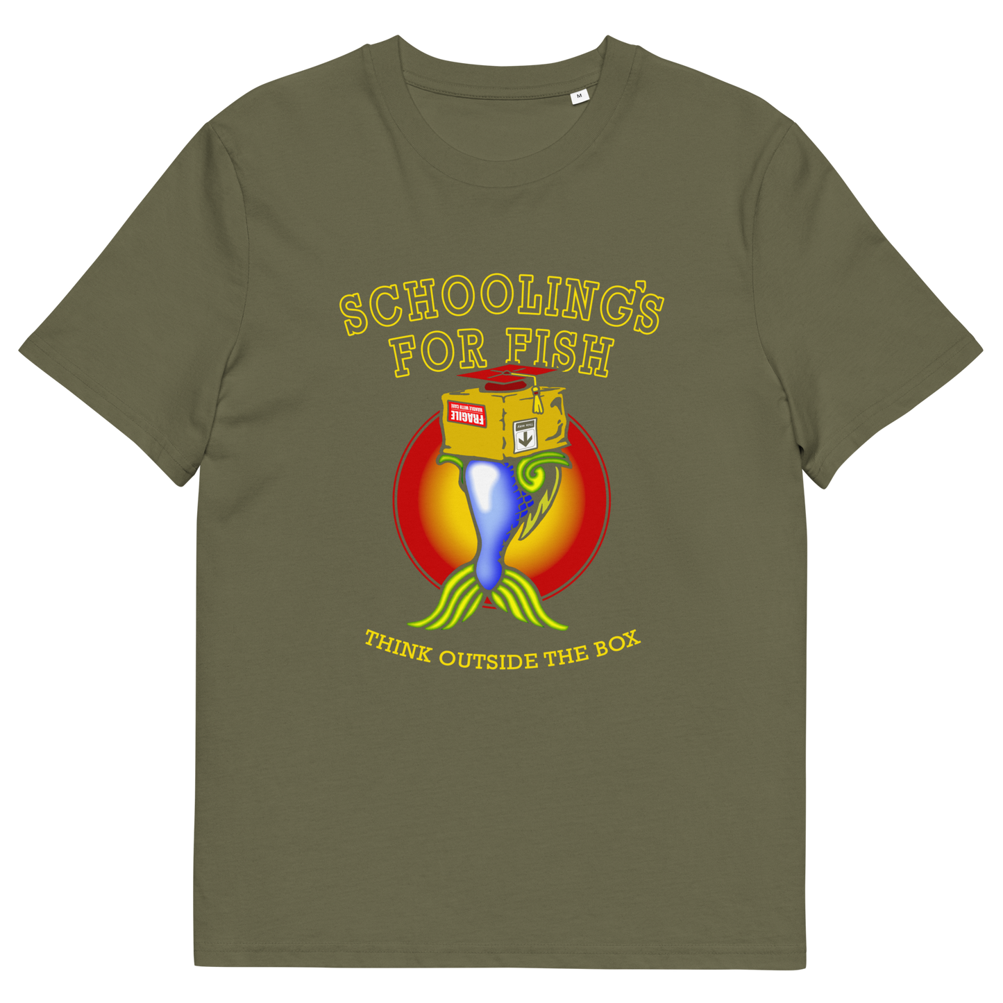 Khaki t shirt. This alternative education non conformist t shirt design conveys a feeling that we are not quite being taught the full picture by our educational system. Great choice for any disgruntled student. Made from 100% organic ring-spun cotton, this witty counter culture t shirt is unisex, high-quality, super comfy, and best of all, eco-friendly.