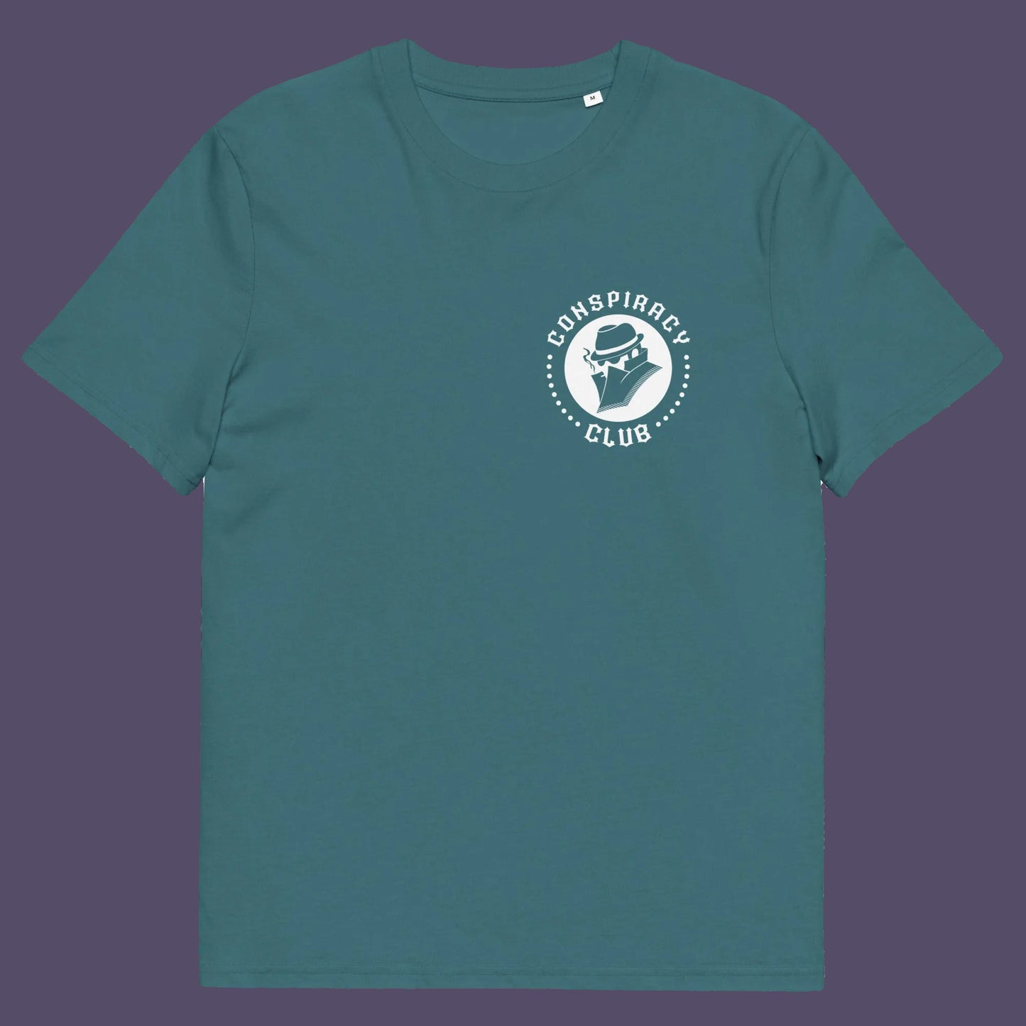 Stargazer t shirt front. A conspiracy theorist t shirt. These days there's a conspiracy theory for every occasion, join the club, expand your alternative imagination. Think outside the box. Underground art on apparel. Made from 100% organic ring-spun cotton, these conspiracy theory t shirts are unisex, high-quality, super comfy, and best of all, eco-friendly.