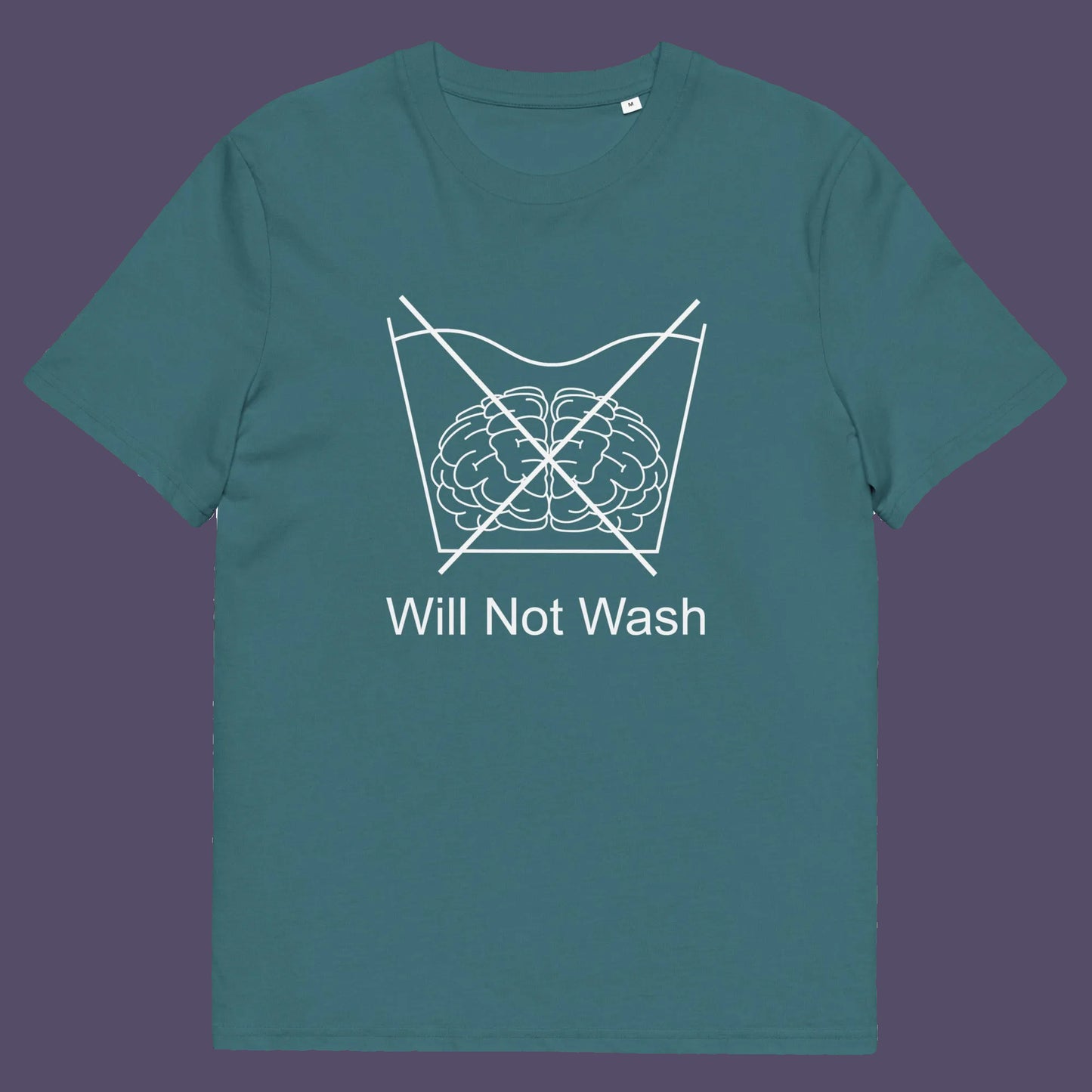 Stargazer t shirt. A self worth t shirt promoting a strong mind and a resistance to brainwashing. this unique anti-establishment t-shirt design is a play on washing instructions and highlights the mass influence and indoctrination in modern society. Made from 100% organic ring-spun cotton, this clever slogan t shirt is unisex, high-quality, super comfy, and best of all, eco-friendly.