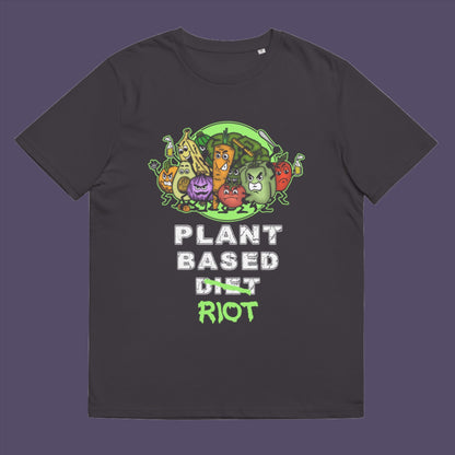 A design to highlight the speed at which people seem to be embracing a plant based diet . Welcome to the revolution ! Made from 100% organic ring-spun cotton, this unisex t-shirt is a total must-have. It's high-quality, super comfy, and best of all—eco-friendly.