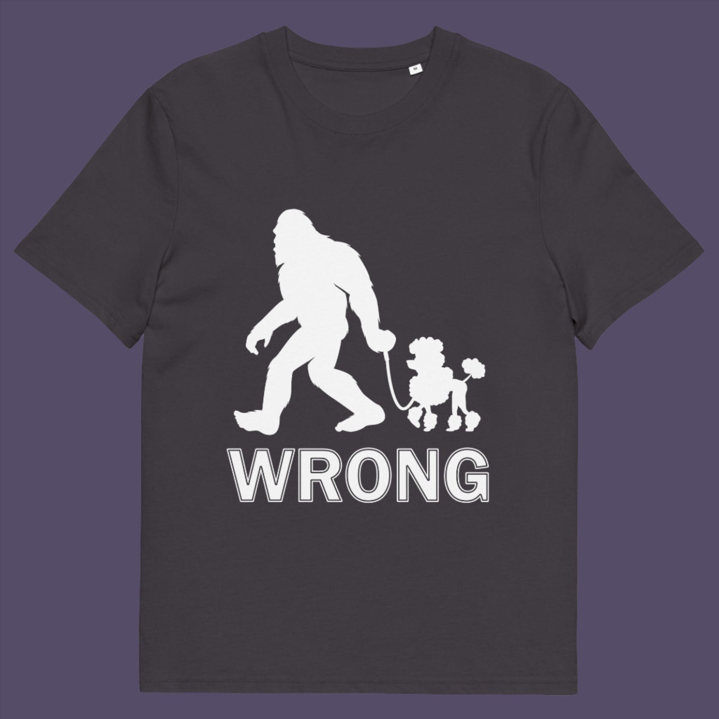 Bigfoot and a poodle just don't go. ' Live and let live ' has it's limits ! There are somethings we can all agree on that are just not right. Made from 100% organic ring-spun cotton, this unisex t-shirt is a total must-have. It's high-quality, super comfy, and best of all—eco-friendly.