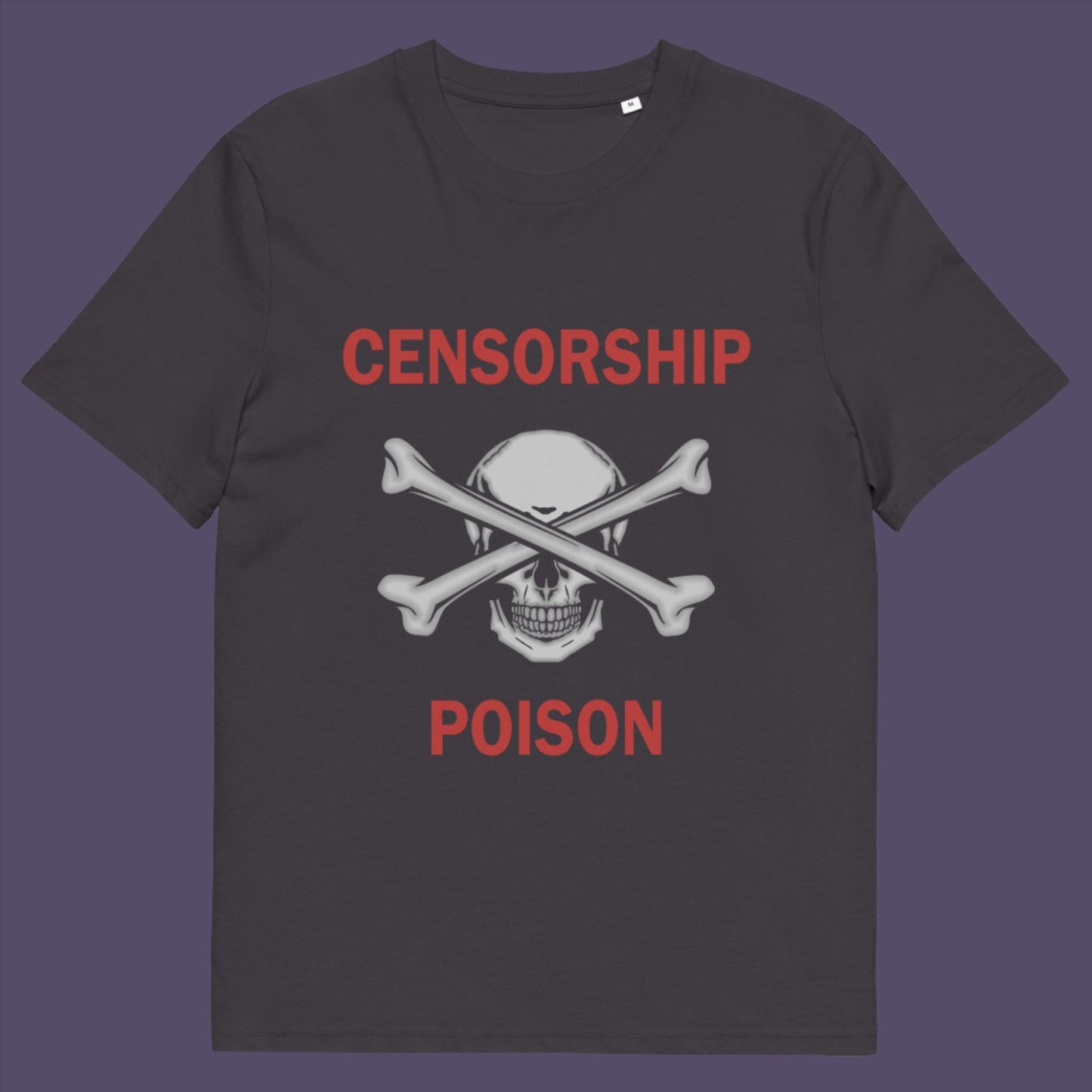 This design is for freedom of speak lovers who believe no good can come of censorship.  Made from 100% organic ring-spun cotton, this unisex t-shirt is a total must-have. It's high-quality, super comfy, and best of all—eco-friendly.