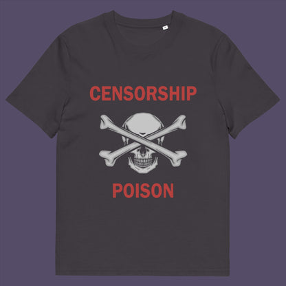 This design is for freedom of speak lovers who believe no good can come of censorship.  Made from 100% organic ring-spun cotton, this unisex t-shirt is a total must-have. It's high-quality, super comfy, and best of all—eco-friendly.