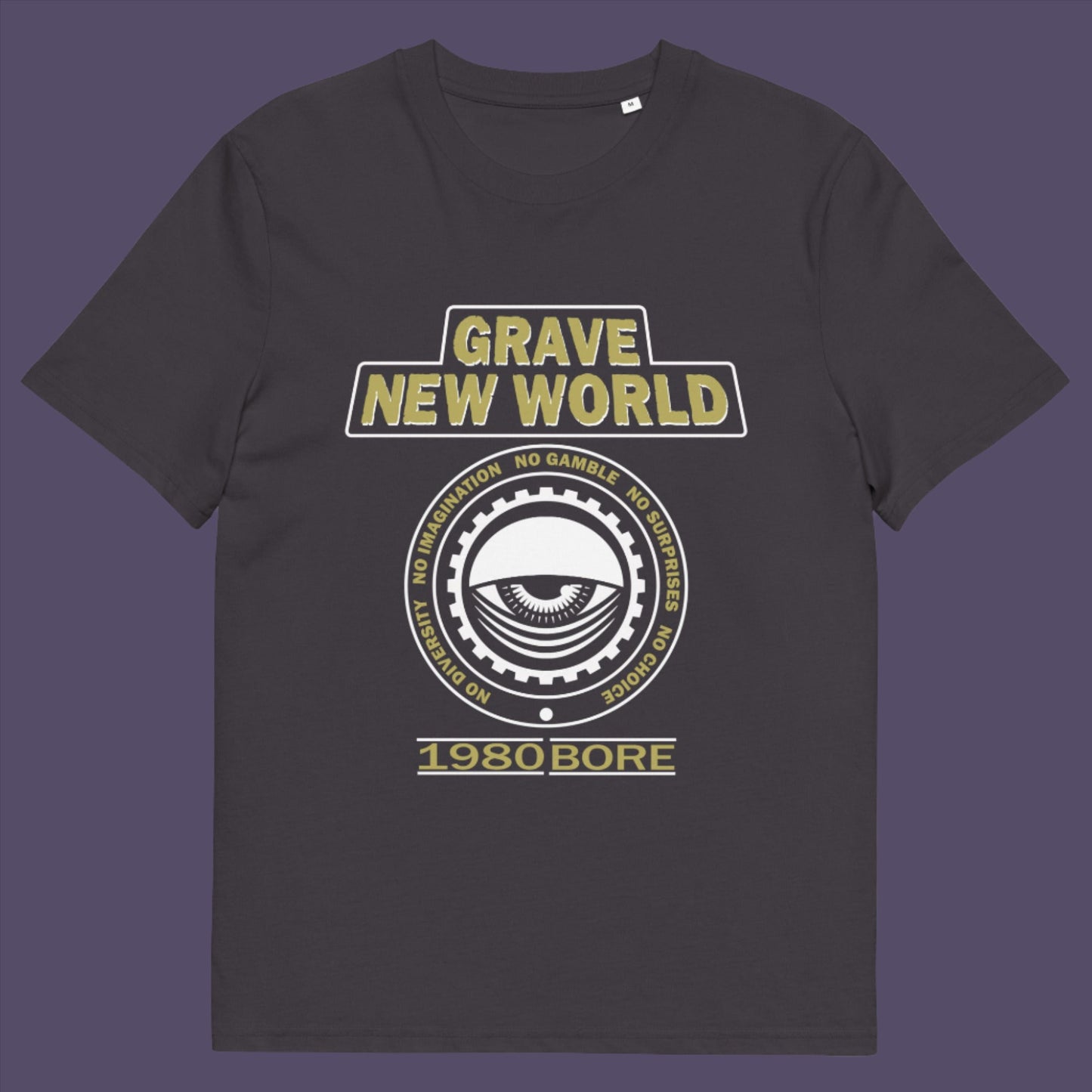 Neither George Orwell or Aldous Huxley mentioned how boring the new world would be under analytics and algorithms. Made from 100% organic ring-spun cotton, this unisex t-shirt is a total must-have. It's high-quality, super comfy, and best of all—eco-friendly.