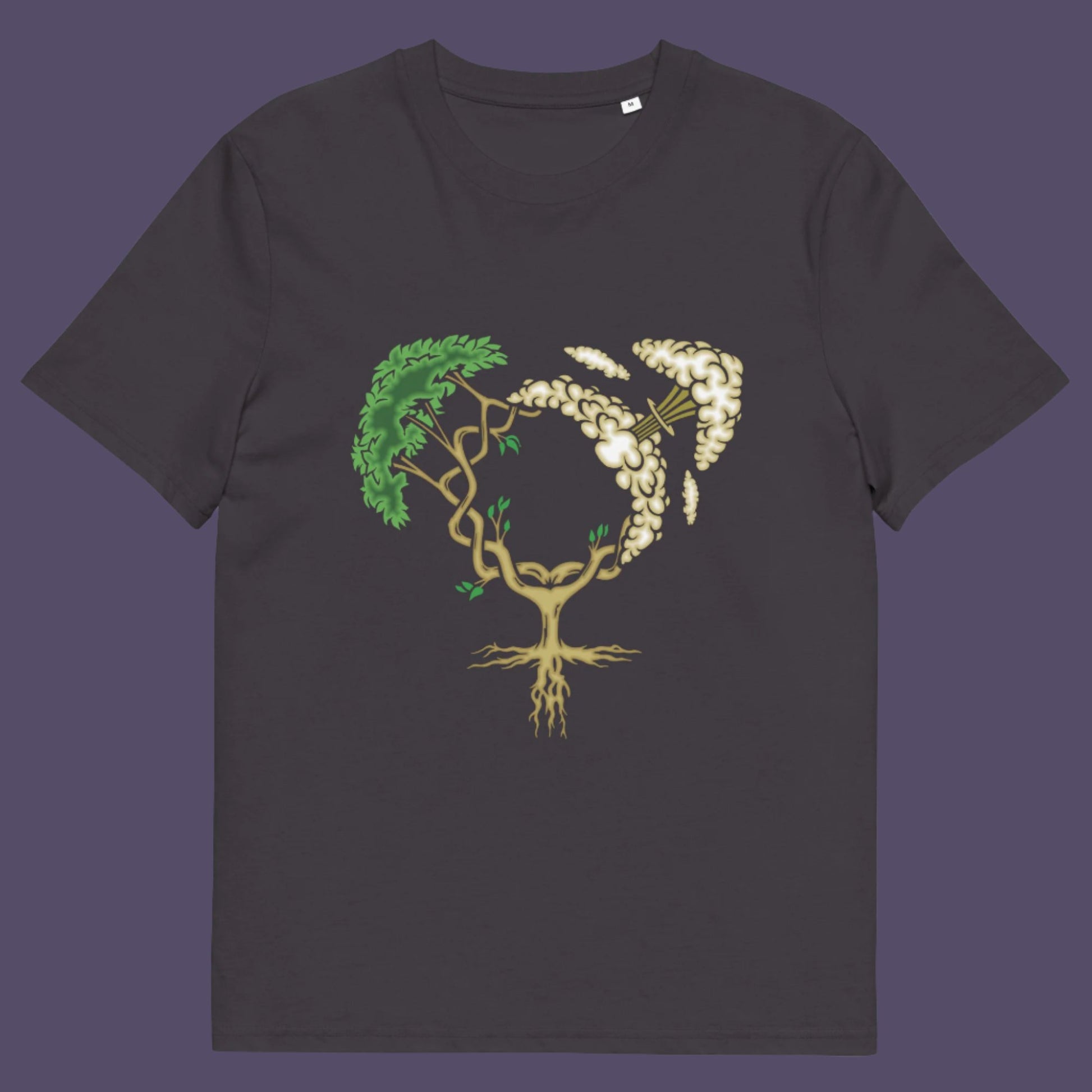 This design pays homage to women and highlights how most destructive elements of mankind come from men. Women create life, men destroy it. Made from 100% organic ring-spun cotton, this unisex t-shirt is a total must-have. It's high-quality, super comfy, and best of all—eco-friendly.