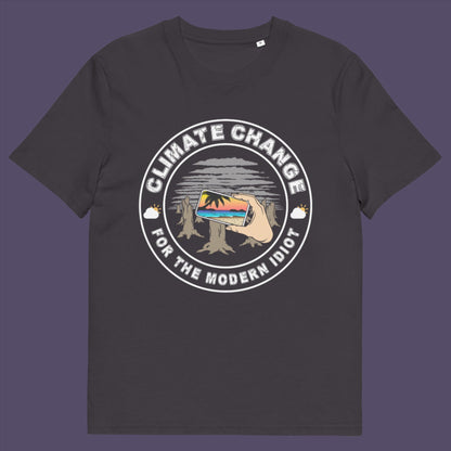 In this age of smart technology it's surprising there isn't an APP that helps us ignore the climate crisis. Made from 100% organic ring-spun cotton, this unisex t-shirt is a total must-have. It's high-quality, super comfy, and best of all—eco-friendly.