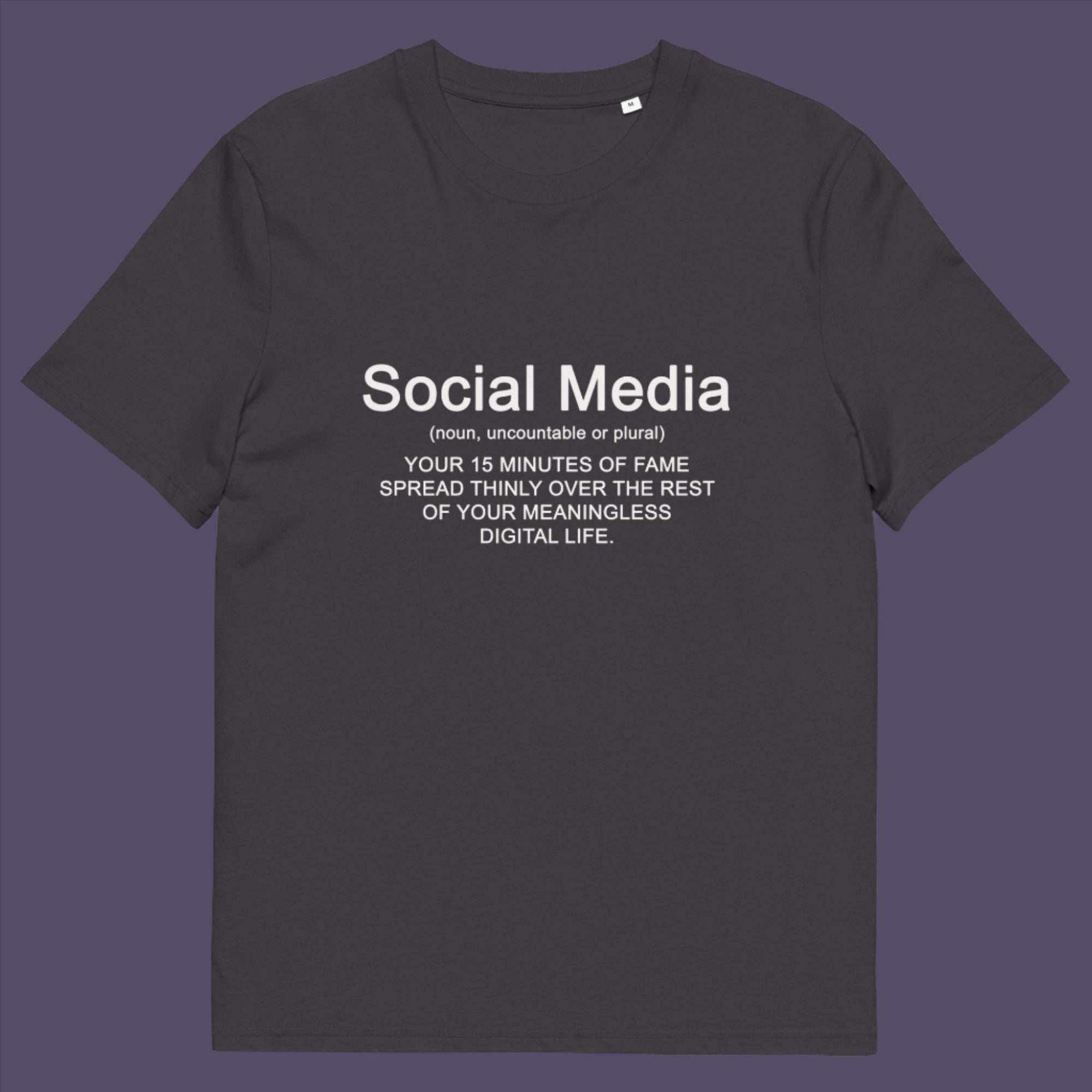 Social Media Definition, unisex organic cotton t-shirt