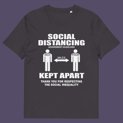 This design represents a much older form of social distancing in our society. Made from 100% organic ring-spun cotton, this unisex t-shirt is a total must-have. It's high-quality, super comfy, and best of all—eco-friendly.