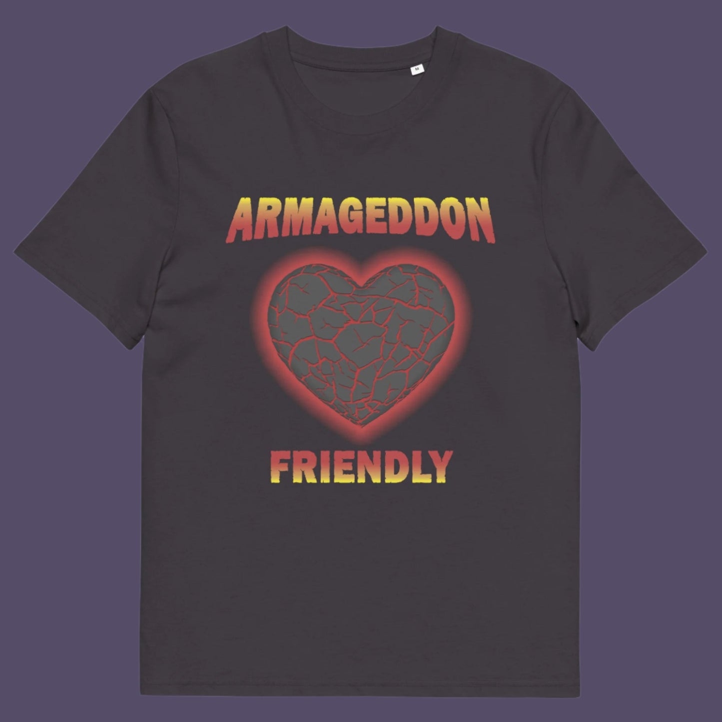 If you find yourself losing faith in humankind, and feel your heart turning to stone, get it out of your system with this design. Made from 100% organic ring-spun cotton, this unisex t-shirt is a total must-have. It's high-quality, super comfy, and best of all—eco-friendly.