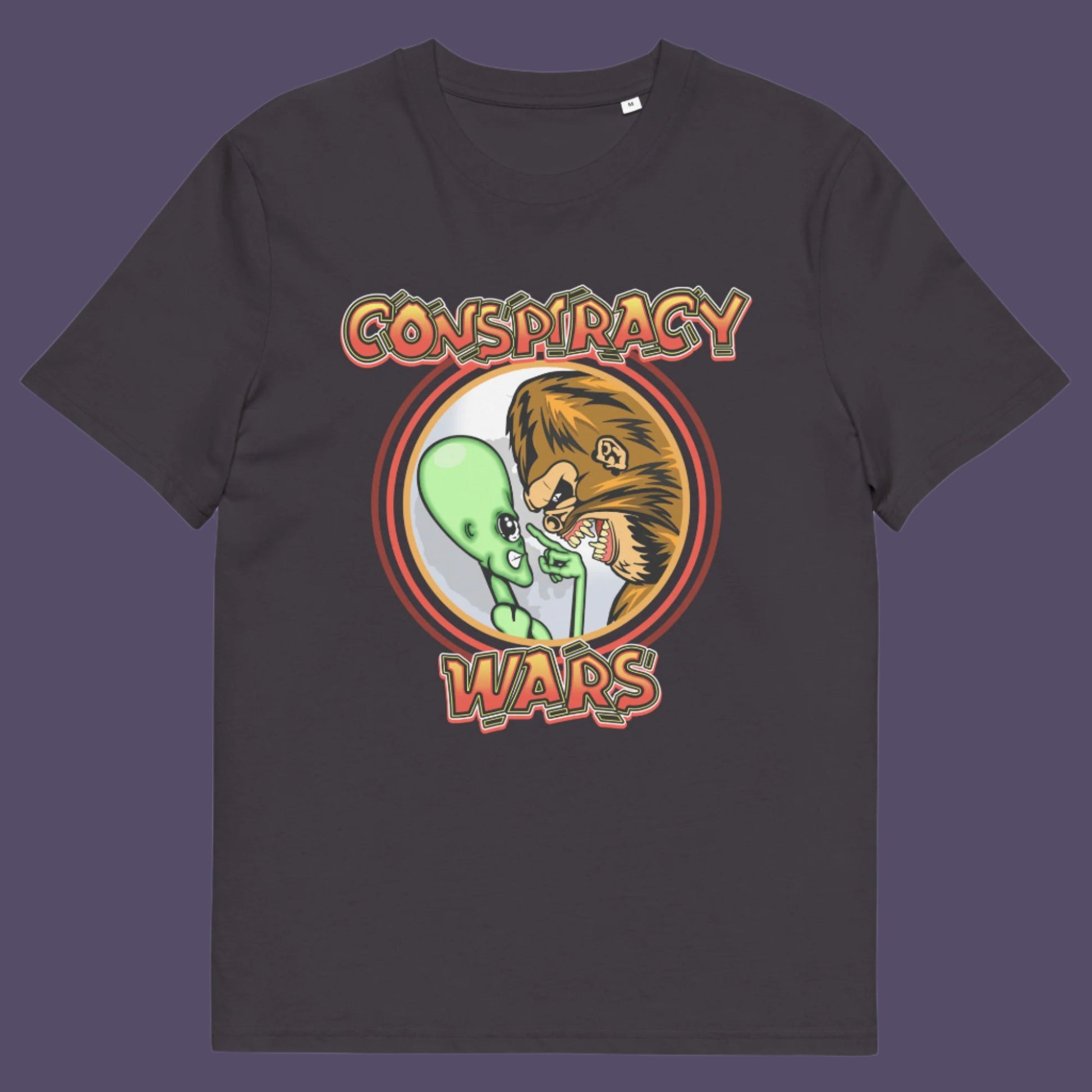 Conspiracy style death match or Kings of conspiracy face off. Made from 100% organic ring-spun cotton, this unisex t-shirt is a total must-have. It's high-quality, super comfy, and best of all—eco-friendly.