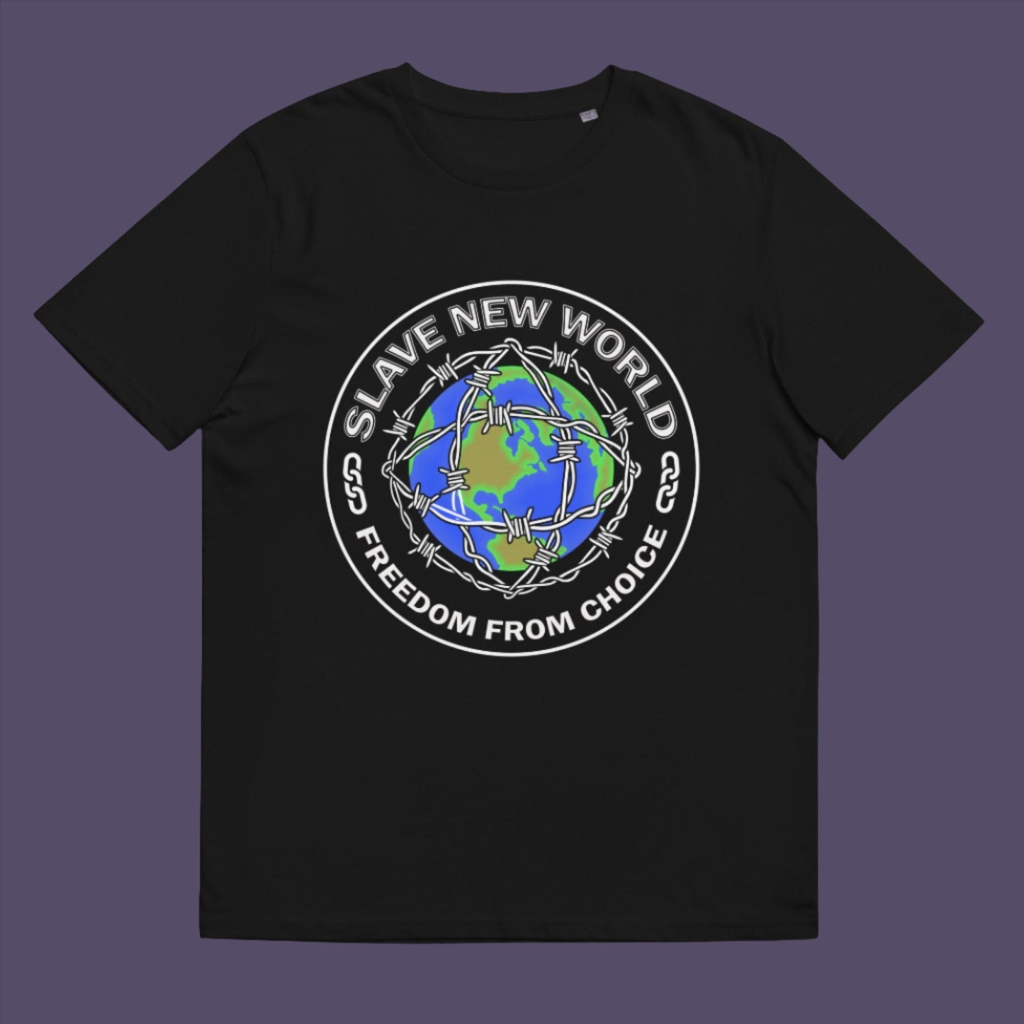 If you believe there is a little too much control and order in the World, show your disapproval with this design based on the Aldous Huxley's novel. Made from 100% organic ring-spun cotton, this unisex t-shirt is a total must-have. It's high-quality, super comfy, and best of all—eco-friendly.