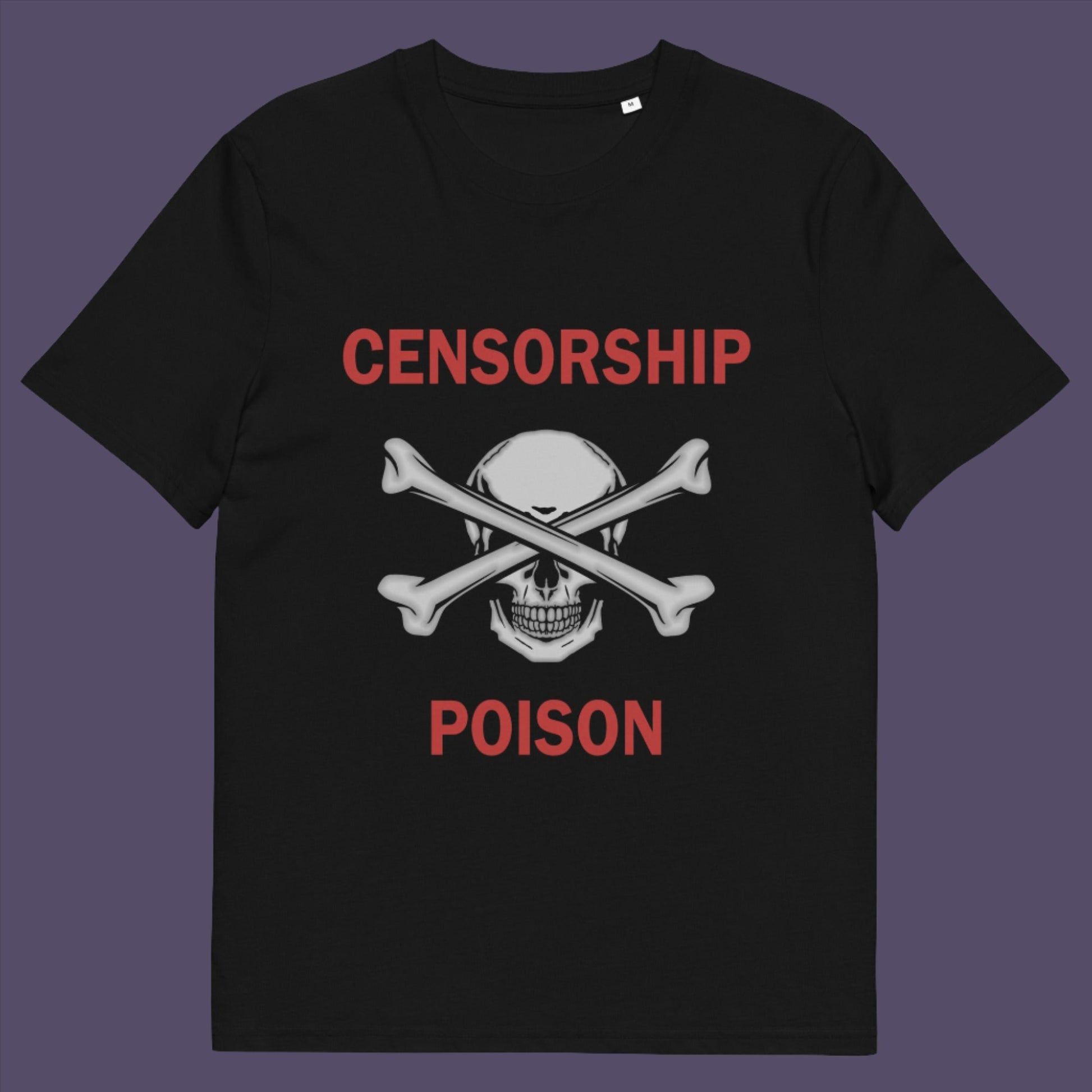 This design is for freedom of speak lovers who believe no good can come of censorship.  Made from 100% organic ring-spun cotton, this unisex t-shirt is a total must-have. It's high-quality, super comfy, and best of all—eco-friendly.