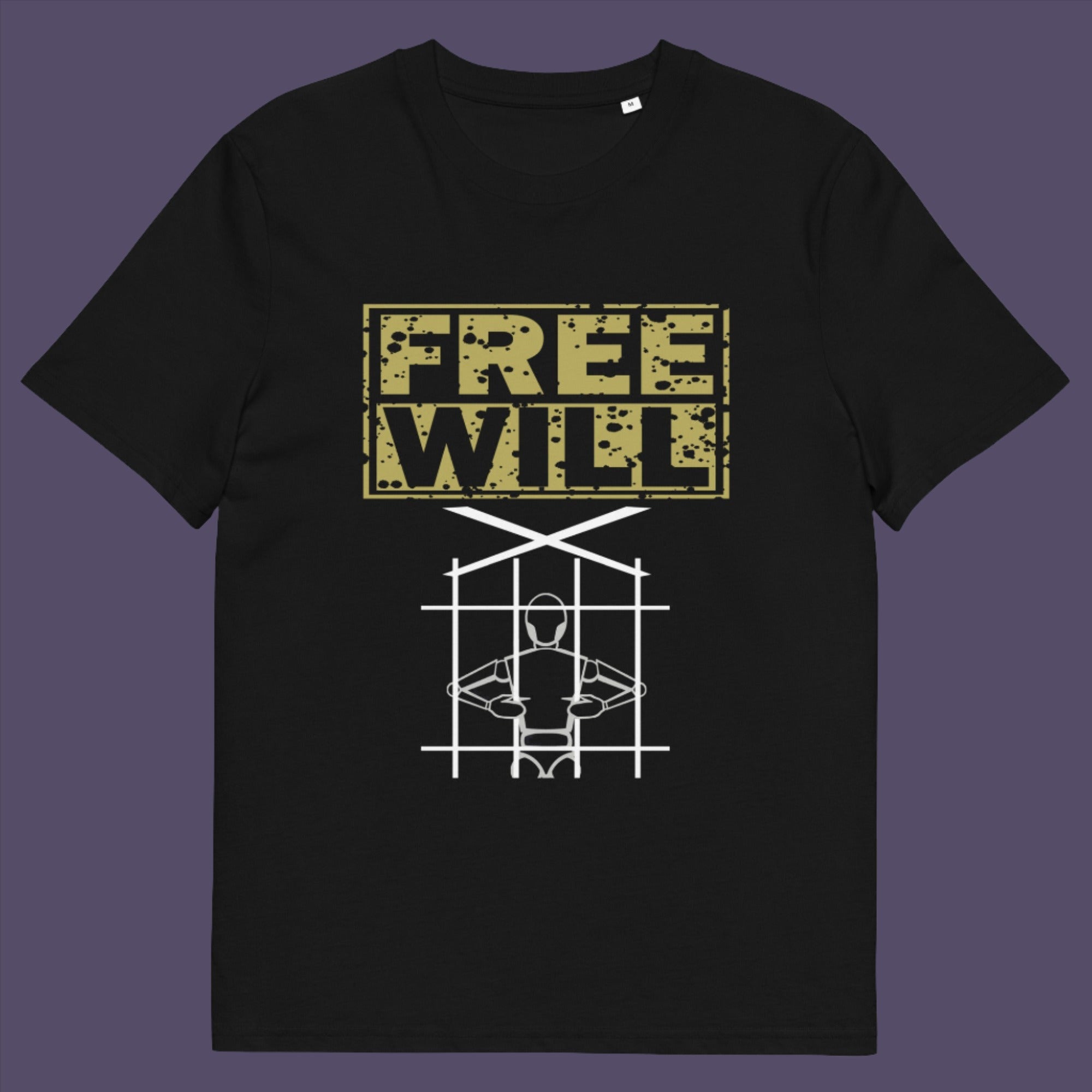 If you are feeling overwhelmed by influence , join the free will movement. Made from 100% organic ring-spun cotton, this unisex t-shirt is a total must-have. It's high-quality, super comfy, and best of all—eco-friendly.