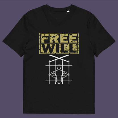 If you are feeling overwhelmed by influence , join the free will movement. Made from 100% organic ring-spun cotton, this unisex t-shirt is a total must-have. It's high-quality, super comfy, and best of all—eco-friendly.