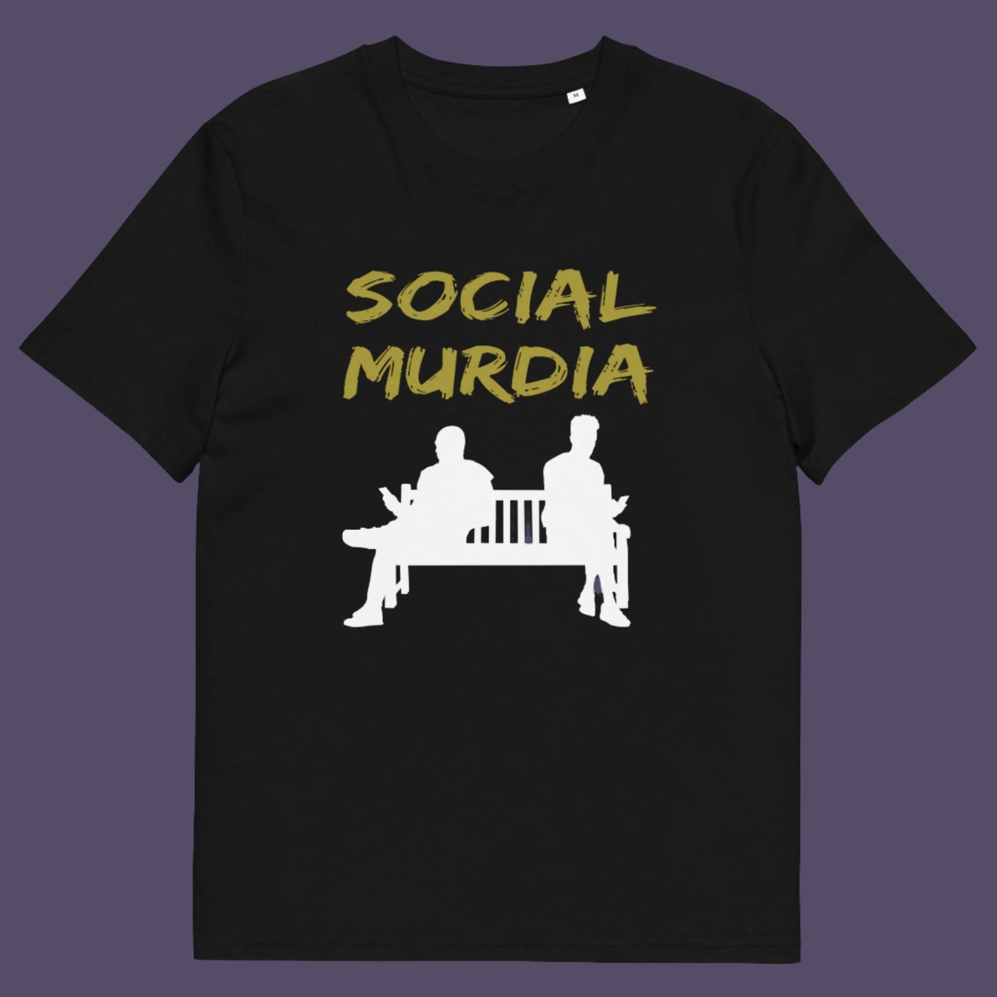 Social media ? Social murder more like. When did it become sociable to talk to some one through a phone. Made from 100% organic ring-spun cotton, this unisex t-shirt is a total must-have. It's high-quality, super comfy, and best of all—eco-friendly.