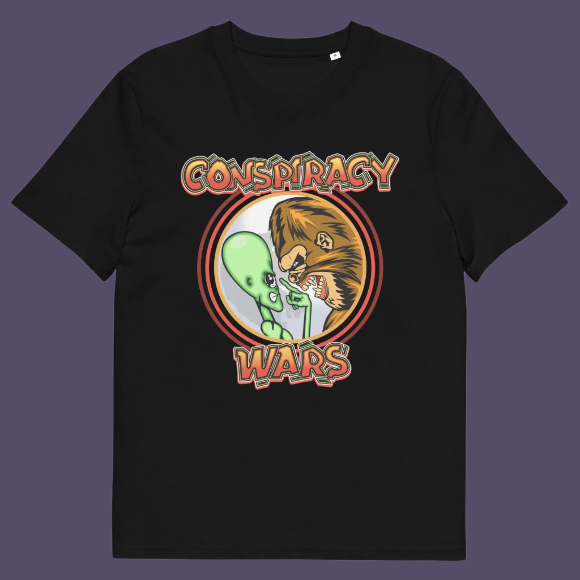 Conspiracy style death match or Kings of conspiracy face off. Made from 100% organic ring-spun cotton, this unisex t-shirt is a total must-have. It's high-quality, super comfy, and best of all—eco-friendly.