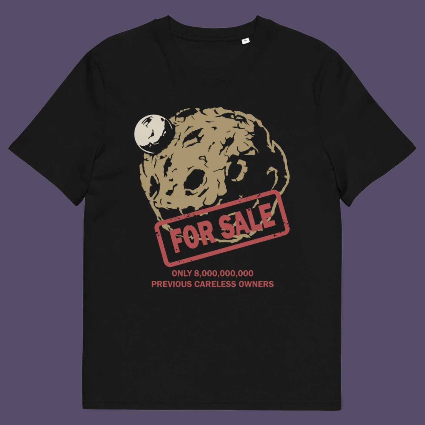 You know we'll try to sell it, but can you possibly see anyone wanting to buy this rock when we're finished with it. If you don't laugh, you'll cry. Satire at it's best. Made from 100% organic ring-spun cotton, this unisex t-shirt is a total must-have. It's high-quality, super comfy, and best of all—eco-friendly.