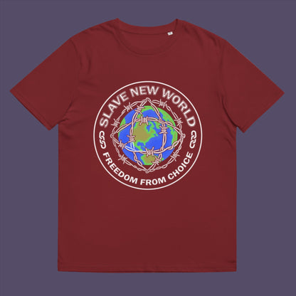 If you believe there is a little too much control and order in the World, show your disapproval with this design based on the Aldous Huxley's novel. Made from 100% organic ring-spun cotton, this unisex t-shirt is a total must-have. It's high-quality, super comfy, and best of all—eco-friendly.