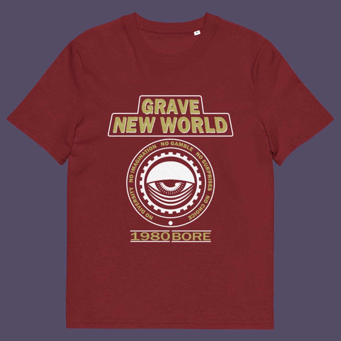 Neither George Orwell or Aldous Huxley mentioned how boring the new world would be under analytics and algorithms. Made from 100% organic ring-spun cotton, this unisex t-shirt is a total must-have. It's high-quality, super comfy, and best of all—eco-friendly.