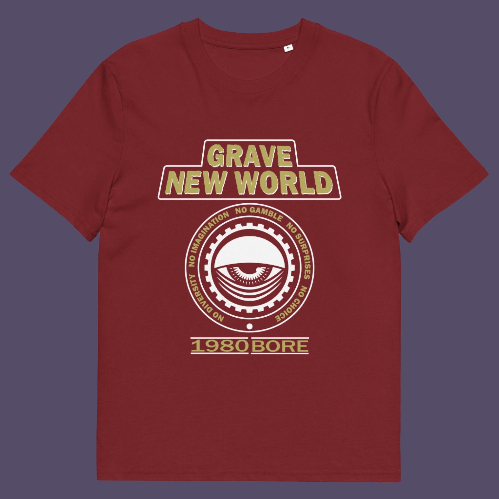 Neither George Orwell or Aldous Huxley mentioned how boring the new world would be under analytics and algorithms. Made from 100% organic ring-spun cotton, this unisex t-shirt is a total must-have. It's high-quality, super comfy, and best of all—eco-friendly.