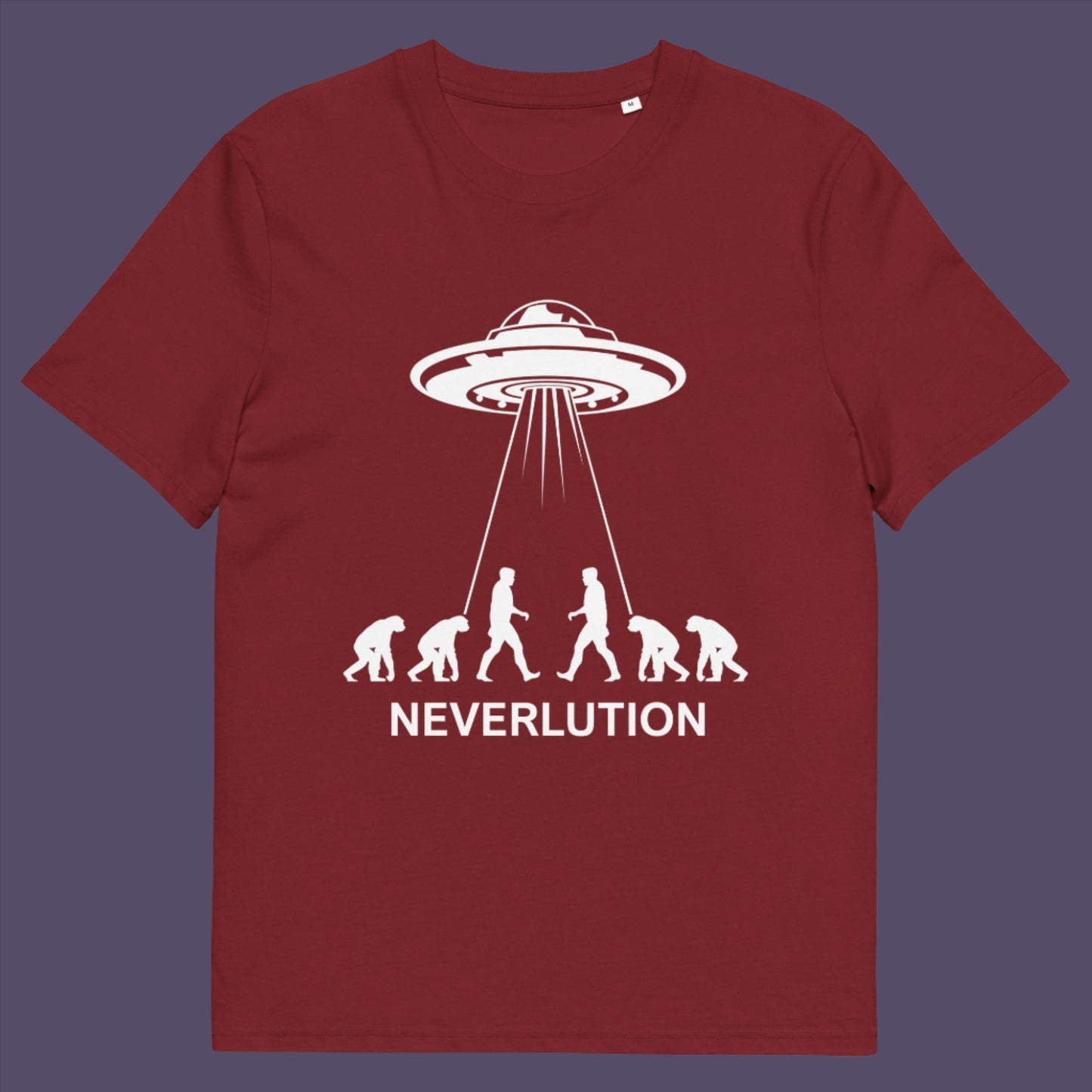 Did evolution never really happen the way we are told and is there a more intergalactic and colourful answer ? Made from 100% organic ring-spun cotton, this unisex t-shirt is a total must-have. It's high-quality, super comfy, and best of all—eco-friendly.