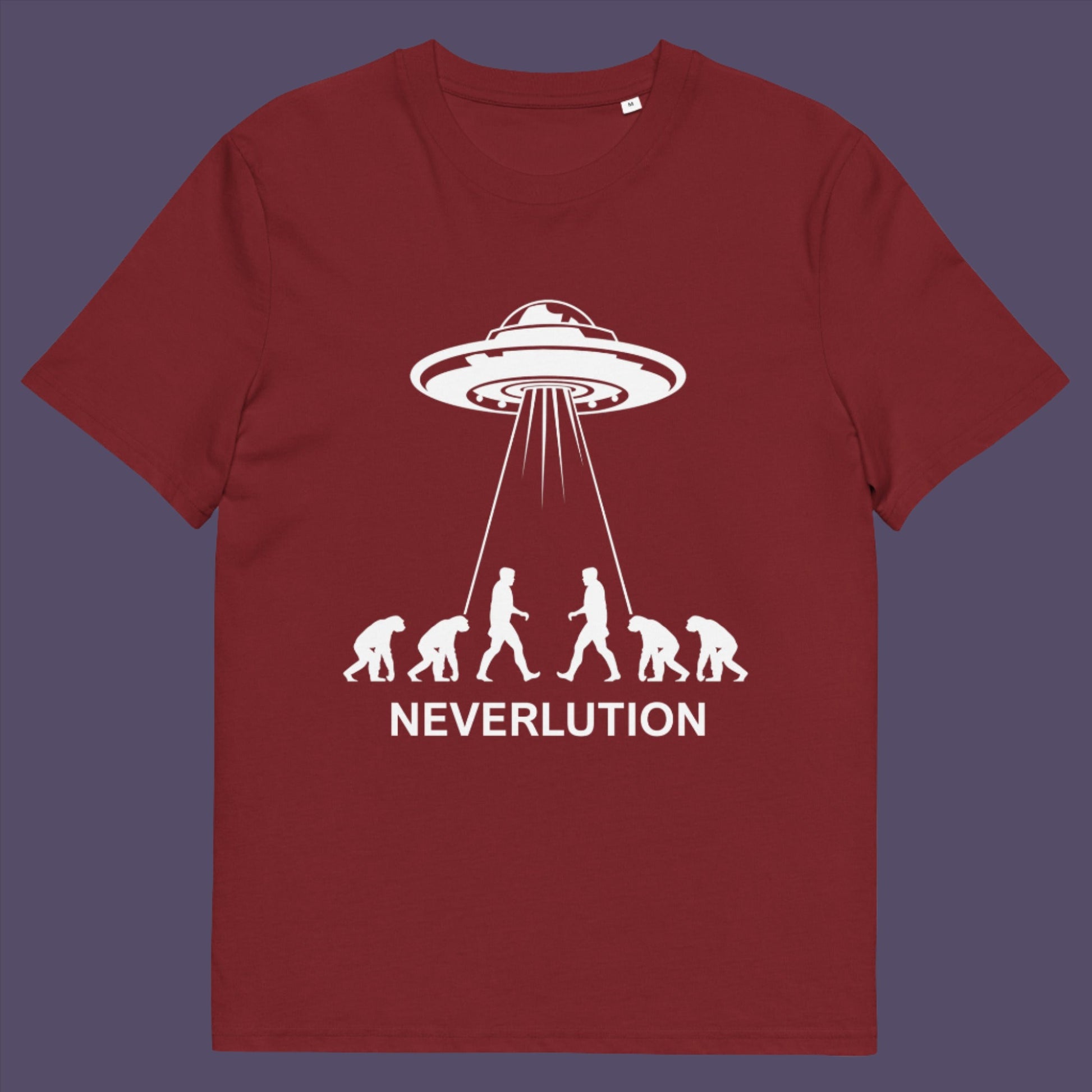 Did evolution never really happen the way we are told and is there a more intergalactic and colourful answer ? Made from 100% organic ring-spun cotton, this unisex t-shirt is a total must-have. It's high-quality, super comfy, and best of all—eco-friendly.