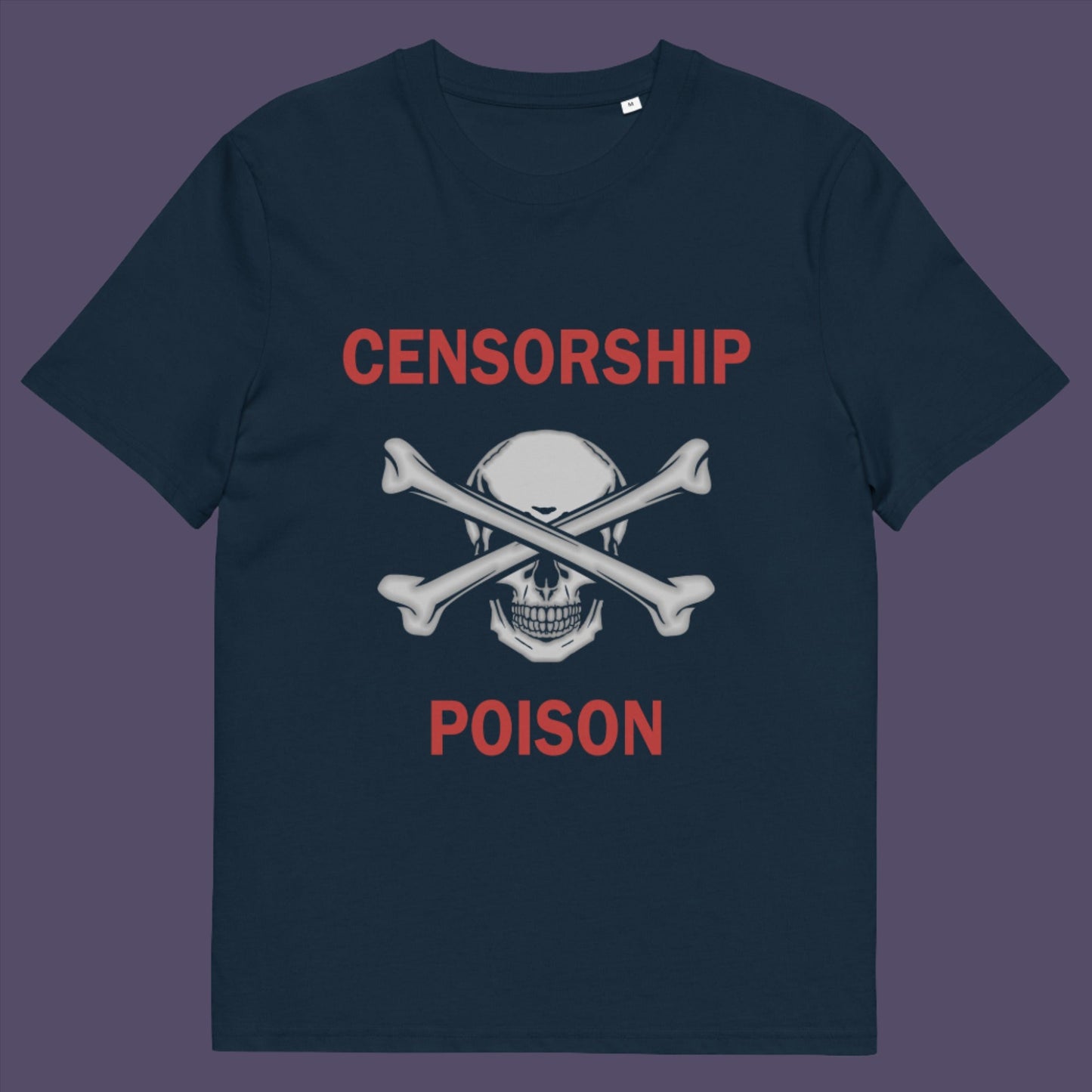 This design is for freedom of speak lovers who believe no good can come of censorship.  Made from 100% organic ring-spun cotton, this unisex t-shirt is a total must-have. It's high-quality, super comfy, and best of all—eco-friendly.