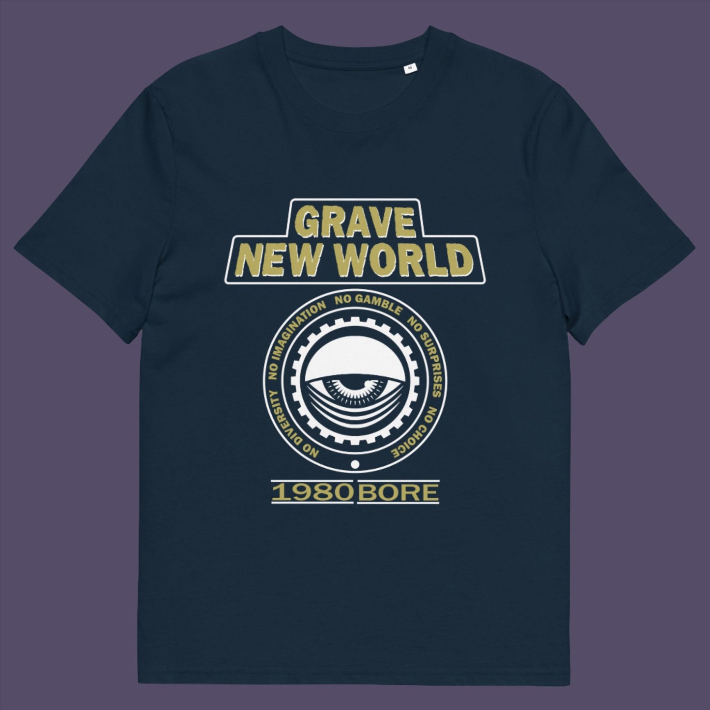 Neither George Orwell or Aldous Huxley mentioned how boring the new world would be under analytics and algorithms. Made from 100% organic ring-spun cotton, this unisex t-shirt is a total must-have. It's high-quality, super comfy, and best of all—eco-friendly.