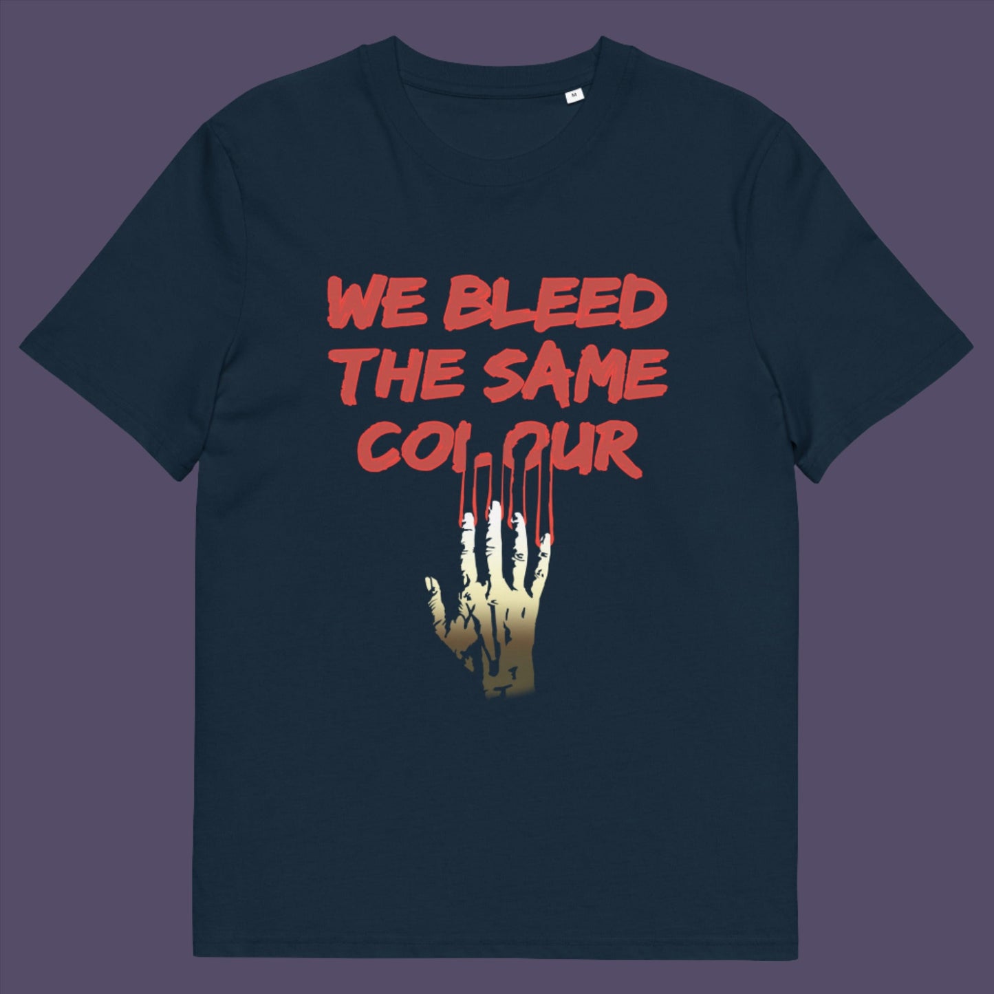 A design to highlight how shallow racism is, Made from 100% organic ring-spun cotton, this unisex t-shirt is a total must-have. It's high-quality, super comfy, and best of all—eco-friendly.