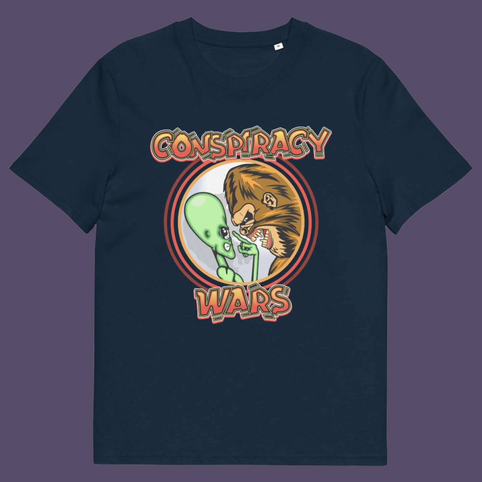 Conspiracy style death match or Kings of conspiracy face off. Made from 100% organic ring-spun cotton, this unisex t-shirt is a total must-have. It's high-quality, super comfy, and best of all—eco-friendly.