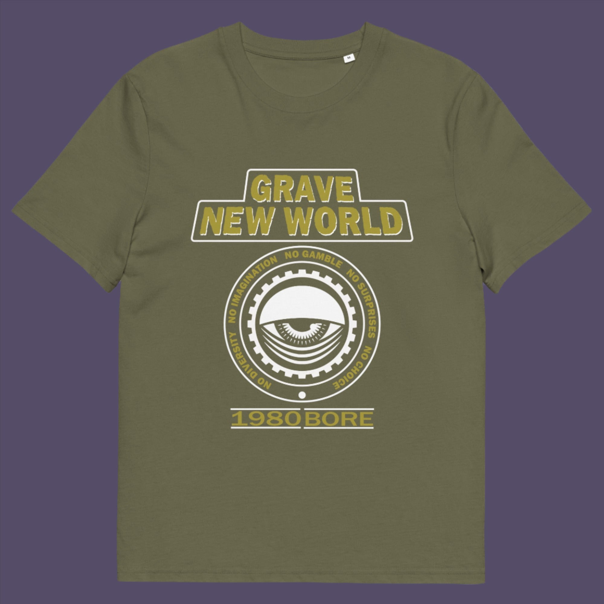 Neither George Orwell or Aldous Huxley mentioned how boring the new world would be under analytics and algorithms. Made from 100% organic ring-spun cotton, this unisex t-shirt is a total must-have. It's high-quality, super comfy, and best of all—eco-friendly.