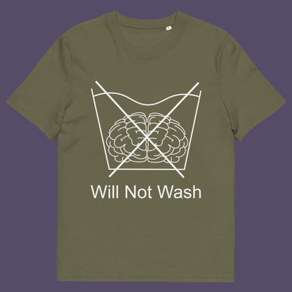 This design is for you if you are not easily brain washed and don't believe everything you hear, ..... or you just have a dirty mind. Made from 100% organic ring-spun cotton, this unisex t-shirt is a total must-have. It's high-quality, super comfy, and best of all—eco-friendly. 