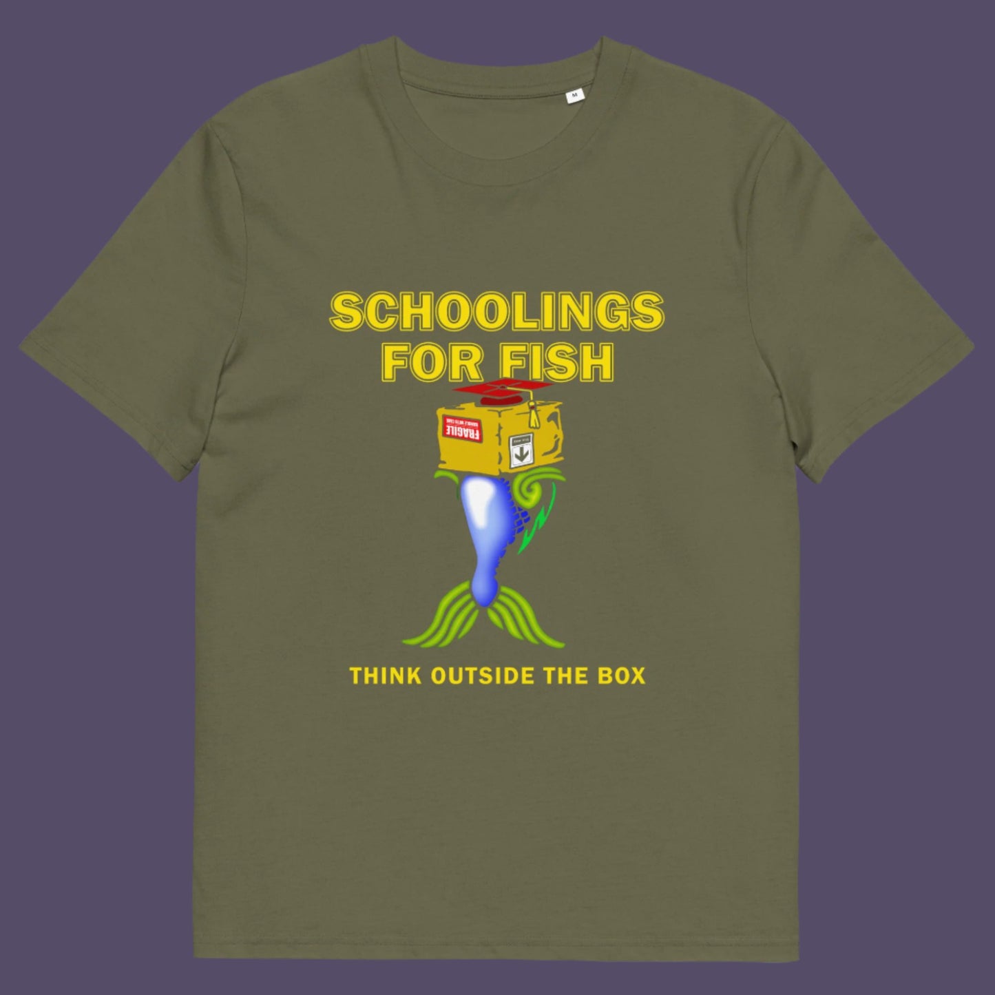 This design conveys a feeling that we are not being taught the full picture by our educational system. Made from 100% organic ring-spun cotton, this unisex t-shirt is a total must-have. It's high-quality, super comfy, and best of all—eco-friendly.