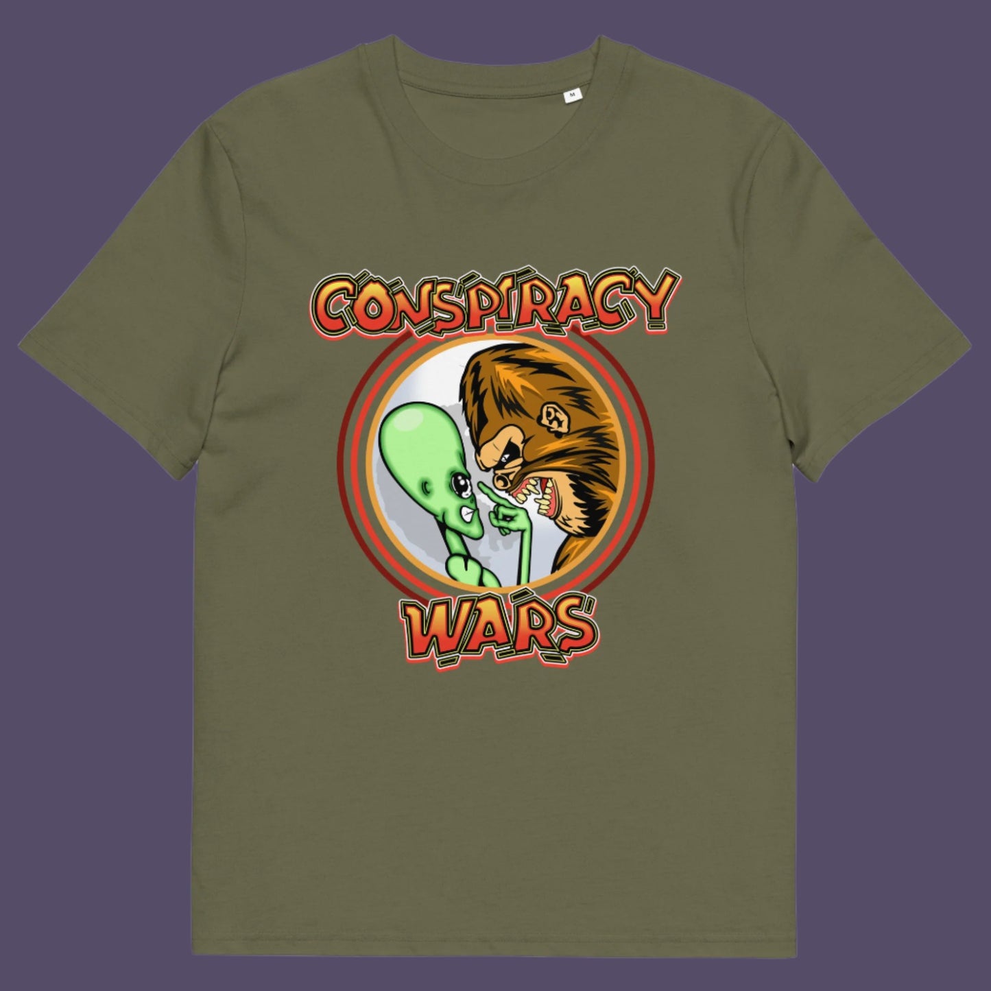 Conspiracy style death match or Kings of conspiracy face off. Made from 100% organic ring-spun cotton, this unisex t-shirt is a total must-have. It's high-quality, super comfy, and best of all—eco-friendly.