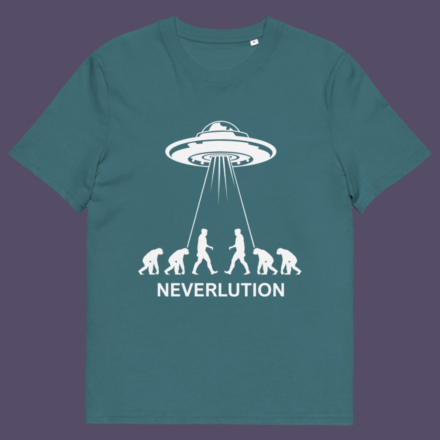 Did evolution never really happen the way we are told and is there a more intergalactic and colourful answer ? Made from 100% organic ring-spun cotton, this unisex t-shirt is a total must-have. It's high-quality, super comfy, and best of all—eco-friendly.