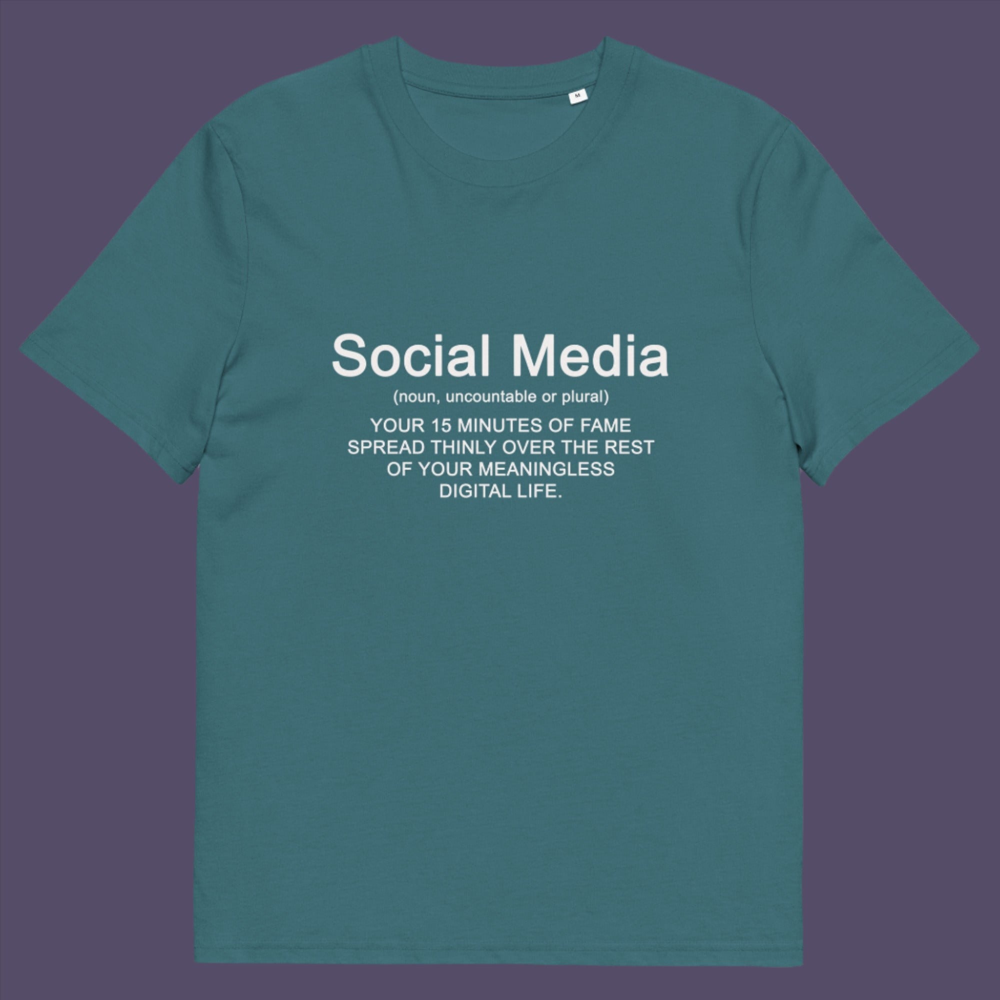 Social Media Definition, unisex organic cotton t-shirt