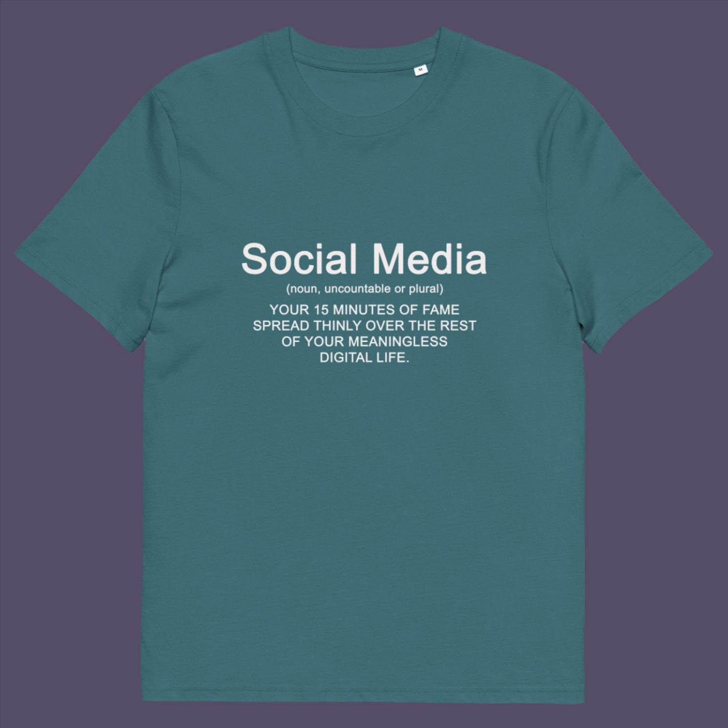 Social Media Definition, unisex organic cotton t-shirt