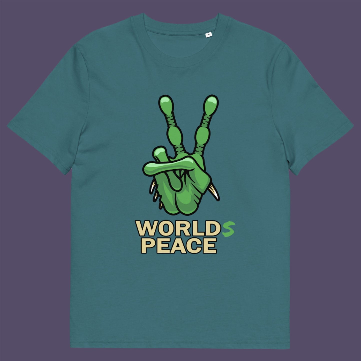 When we think of peace lets not be selfish about it..... Lets include all Worlds ! Made from 100% organic ring-spun cotton, this unisex t-shirt is a total must-have. It's high-quality, super comfy, and best of all—eco-friendly.