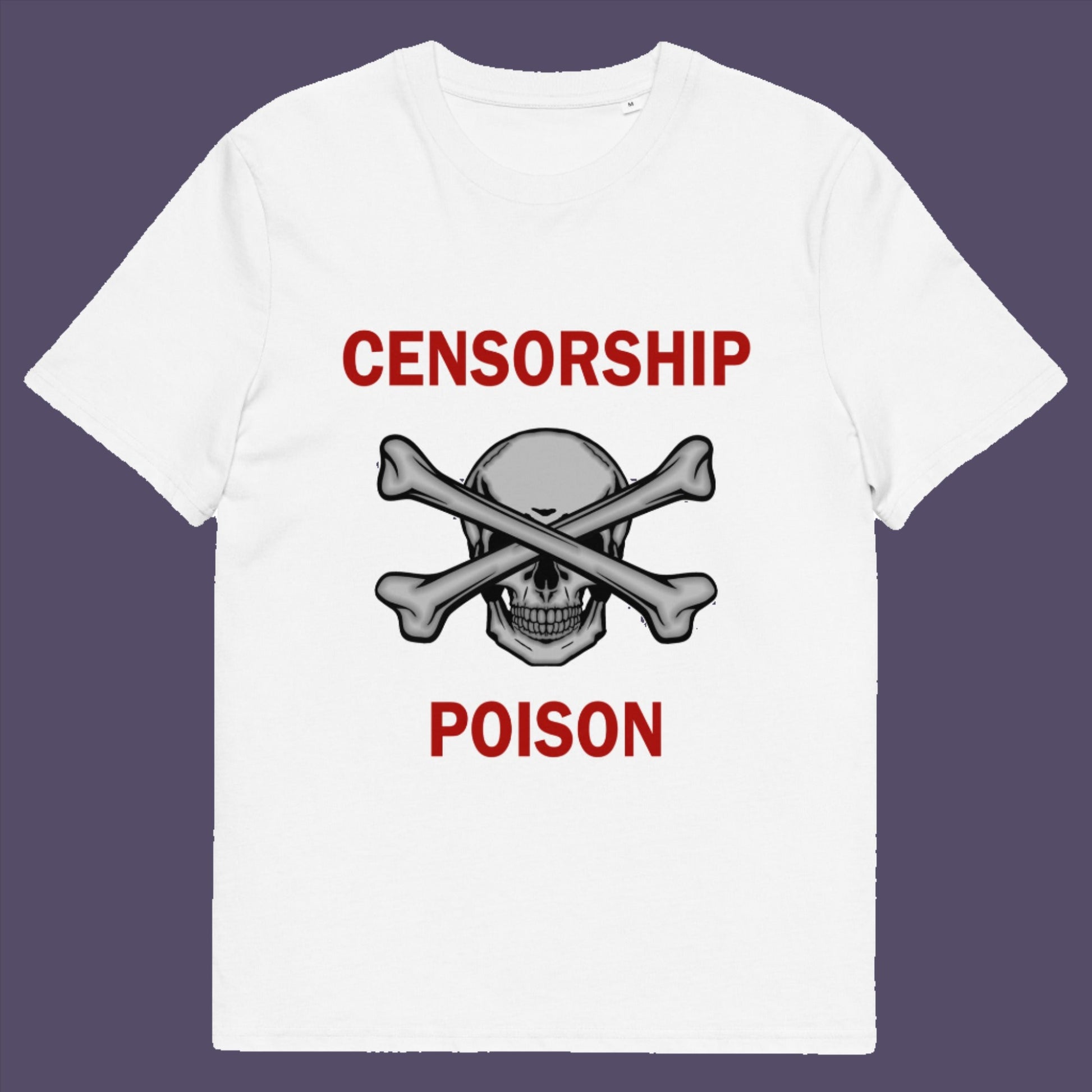 This design is for freedom of speak lovers who believe no good can come of censorship.  Made from 100% organic ring-spun cotton, this unisex t-shirt is a total must-have. It's high-quality, super comfy, and best of all—eco-friendly.