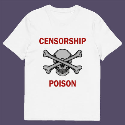 This design is for freedom of speak lovers who believe no good can come of censorship.  Made from 100% organic ring-spun cotton, this unisex t-shirt is a total must-have. It's high-quality, super comfy, and best of all—eco-friendly.